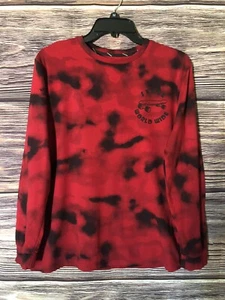 Art Class Boys Skate World Wide Long Sleeve Graphic T-Shirt Red/Black Sz XL (16) - Picture 1 of 5