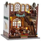 Miniature Greenhouse Dollhouse Book Nook Kit, Wooden Diorama Craft For Adults,