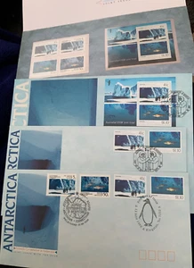 Antarctica Australia FDCs 1990 and mint booklet 3 covers 1 booklet umint - Picture 1 of 1