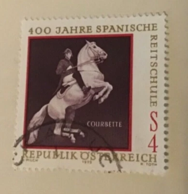 Austria #Mi1400 MNH 1972 Español Courbette light matasellos 400 años  Foto 1 de 2