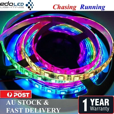 12V WS2811 LED Strip Dream Color RGB 5050 300Leds IC Addressable with RF Remote - image 1 of 4