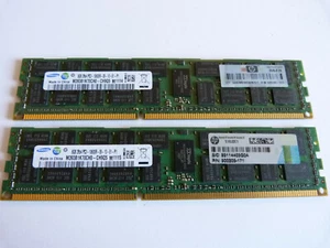 2x 8GB Samsung M393B1K70CH0-CH9Q5 M 16GB DDR3 1333MHz PC3-10600R ECC Server RAM  - Bild 1 von 2