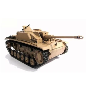 Tanque 1/16 Mato 1226 RC RTR casi completo metal Stug III barril retroceso IR batalla - Imagen 1 de 5
