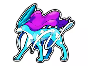 Suicune wasserdichte Vinyl Aufkleber Abziehbild gestanzt - Bild 1 von 1