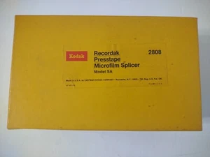 Kodak Recordak Giuntatrice Microfilm Presstape Modello SA - 2808 con Scatola e Presstape - Foto 1 di 8