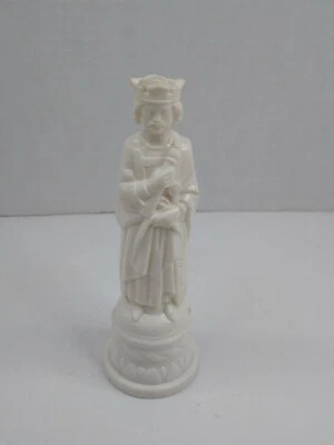 Una pieza de ajedrez de repuesto vintage Anri White King ES Lowe Renaissance Foto 1 de 4