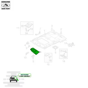 VISOR DE SOL LAND ROVER RANGO DERECHO DEPORTIVO 10-13 LR014657 FABRICANTE DE EQUIPOS ORIGINALES - Imagen 1 de 1