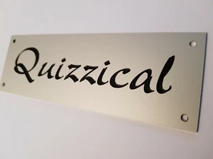 Silver Aluminium Plaques - Engraved Plates 12 sizes plain back or screw fittings - Picture 1 of 3