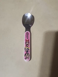 Vintage Cartoon Network Powerpuff Mädchen Kinder Löffel Gabel Utensilien 1990er - Bild 1 von 3