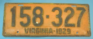 1929 Virginia license plate passenger car old repaint - Picture 1 of 1