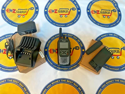 ICOM IC-F4400DS  GPS & BLTH IDAS 380-470MHz  PORTABLE RADIO GOOD LCD NEW BATTERY - Image 1 of 2