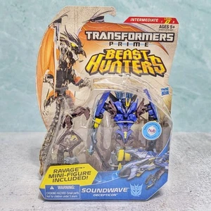 Transformers Prime Beast Hunters Soundwave w/ Mini Ravage Deluxe Class 2012 New - Picture 1 of 6