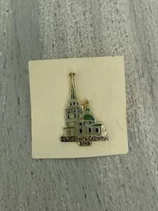 SITKA ALASKA REISEN Souvenir Metall Anstecknadel St Michael's Orthodoxe Kathedrale - Bild 1 von 2