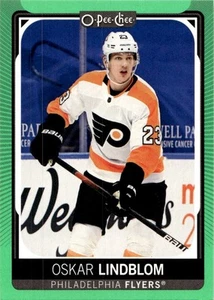 2021-22 O-PEE-CHEE NEON GREEN BORDER OSKAR LINDBLOM /50 PHILADELPHIA FLYERS #470 - Picture 1 of 2
