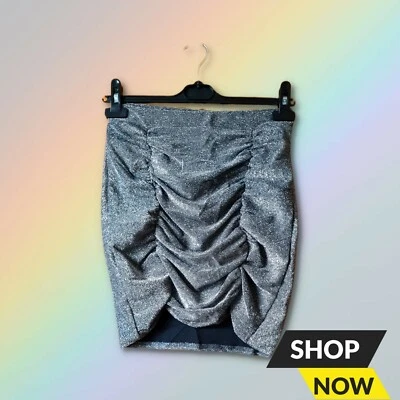 Stunning Silver/Black Skirt Size 10. - Image 1 of 4