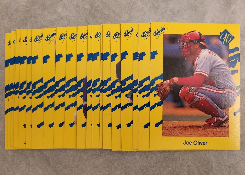 1990 Classic Yellow Baseball Card Singles - Complete Your Set 1-100 - Image 1 of 1