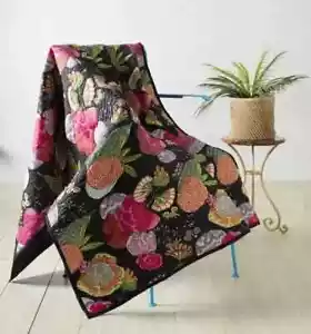 Indischer Mandala Druck Baumwolle Handarbeit Bohemian Quilt Decke Bettwäsche ... - Bild 1 von 3