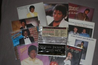 MICHAEL JACKSON - 9 SINGLES PACK  7" RED VINYL - Image 1 of 4
