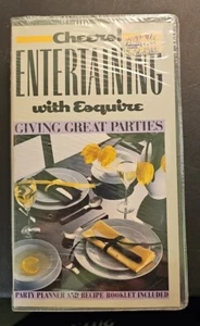 Cheers Entertaining With Esquire VHS SEALED VERY RARE! Esquire Video - Picture 1 of 8