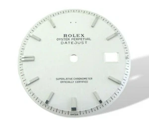 Rolex Men’s Slowset Datejust Non Quick Watch Dial Part 1600 1601 1603 White - Picture 1 of 3