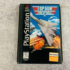Top Gun Fire at Will Playstation 1 PS1 Long Box