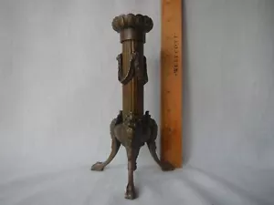 ANTIKE GRIECHISCHE BRONZE RÖMISCH POMPEII KERZENHALTER FRANZÖSISCHES REICH-STIL - Bild 1 von 6
