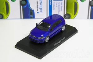 Kyosho 1/64 Volkswagen Golf R blue Volkswagen Minicar Collection2 - Picture 1 of 4