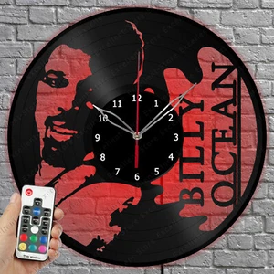 Orologio in vinile LED Billy Ocean luce vinile disco orologio da parete decorazione casa 1035 - Foto 1 di 11