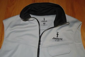 AMERICA's CUP Embroidered (MED) GRAY Quilted Vest Jacket DENNIS CONNOR Sailing - Picture 1 of 7
