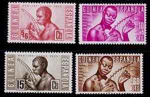 SPANISH GUINEA SCOTT# 324-325, B25-B26 MNH MUSIC TOPIC - Picture 1 of 1