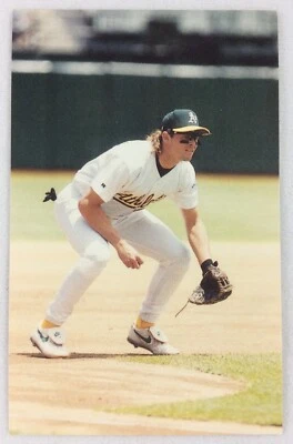 Tarjeta fotográfica a color 1996 Jason Giambi, Oakland Athletics Foto 1 de 2