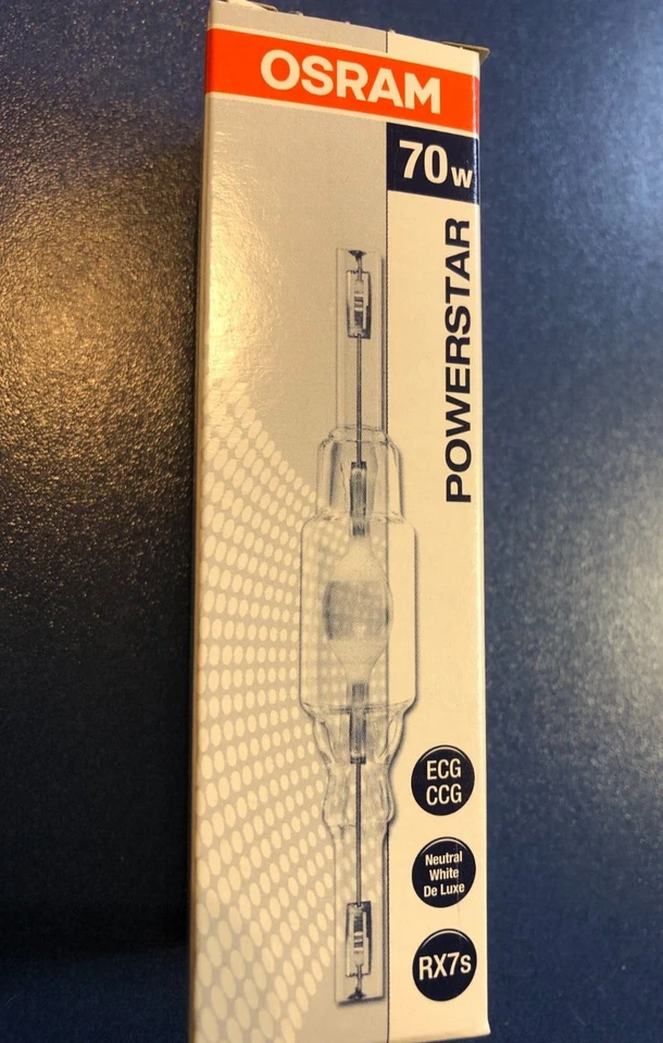 OSRAM POWERSTAR HQI-TS EXCELLENCE 70W/NDL NEUTRAL WEIß DE LUXE RX7s - Bild 1 von 2