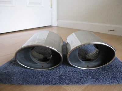 Set of 2 Genuine OEM 2013-2015 Honda Accord V6 Sedan CHROME EXHAUST FINISH TIPS - Image 1 of 4