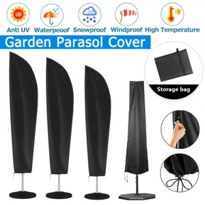 210D Patio Umbrella Parasol Cover Waterproof Outdoor Protective Cover Fit 7-13ft - Picture 1 of 23