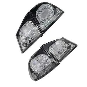 4X Crystal Clear Lens Brake Taillight Cover For Honda Civic FD2 Type R 2006-2011 - Foto 1 di 10