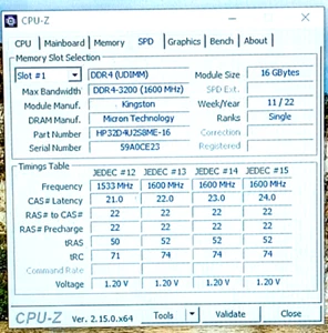 HP32D4U2S8ME-16 Kingston 16GB PC4-25600 DDR4-3200MHz non-ECC L47722-001 Memory - Picture 1 of 4