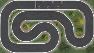 Rennstrecke für Dr!ft Turbo Racing oder Hot Wheels RC 290cm x 140cm mit Spuren - Bild 1 von 3