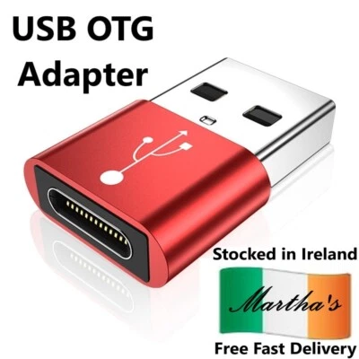 USB Type C Female to USB Type A Male Adapter Converter OTG Adapter - Image 1 of 4