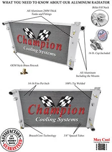 3 Row Kool Champion Radiator for 1994 95 96 97 98 99 00 2001 Dodge Ram 1500 - Bild 1 von 7