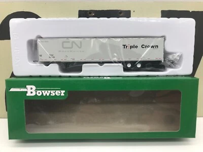 Bowser Ho Scale Triple Crown 53' Duraplate Trailer Ex-CN Med. Logo NS RTR - Image 1 of 3
