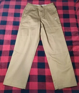 Nike Life El Chino Pants Mens 30M Brown Loose Fit Straight leg Stacked Length - Picture 1 of 9