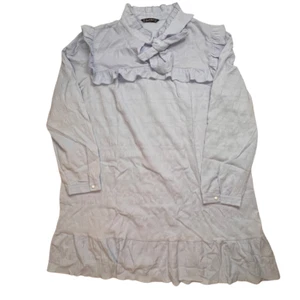Simplee Plus Dress 3X Light Blue Coquette Cottagecore Lagenlook Fairy Trapeze - Imagen 1 de 13