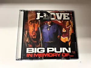 DJ J LOVE IN MEMORY OF BIG PUN PUNISHER NYC MIXTAPE PROMO MIX CD - Picture 1 of 2