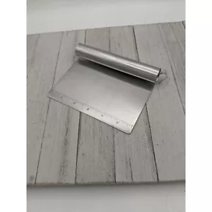 Progressive Stainless Steel Bash n' Chop Chef's Scoop Pastry Scraper - Picture 1 of 4