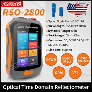 RSRTENG Mini OTDR Tester SM 1550nm 20dB Glasfaser Werkzeuge LS OPM VFL Event Map - Bild 1 von 11