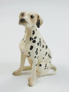 Vintage Porzellan Dalmatiner Hund sitzend 5,75" groß Japan? SÜSS! - Bild 1 von 5