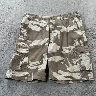 Pantalones Cortos Carga Wrangler Para Hombre 38 Marrón Camuflaje Exterior Sueltos Patinador Y2K Foto 1 de 4