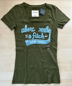 Abercrombie Kids girl's graphic t shirts (olive) size M - Picture 1 of 3
