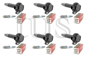 Set of 6 Ignition Coil DG520 + 6 Spark Plug SP520 fits 2015 Ford Flex 3.5L V6 - Foto 1 di 2