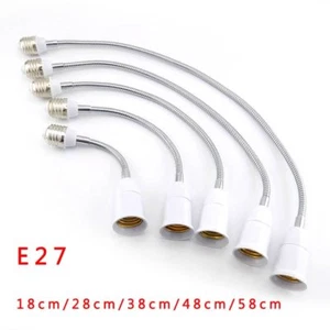 Flexible E27 to E27 Extension Socket Converters Base wall Holder led lamp Light - Picture 1 of 12